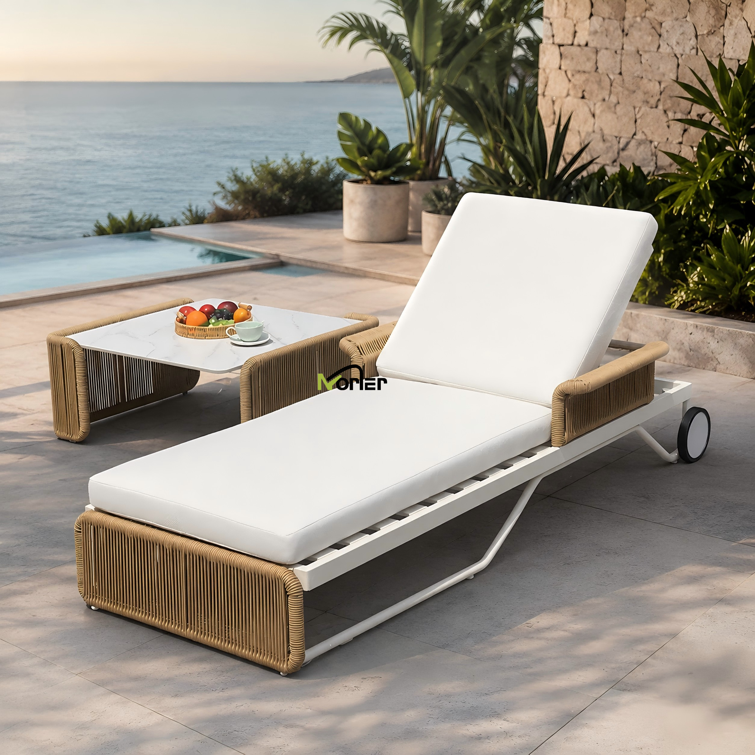NORLER presenta un lettino prendisole di lusso per la vita all'aria aperta moderna NORLER presenta un lettino prendisole di lusso per la vita all'aria aperta moderna