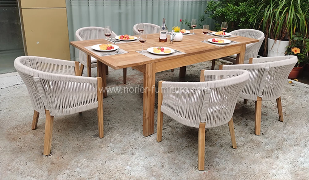 Customized Outdoor Extension Dining Table