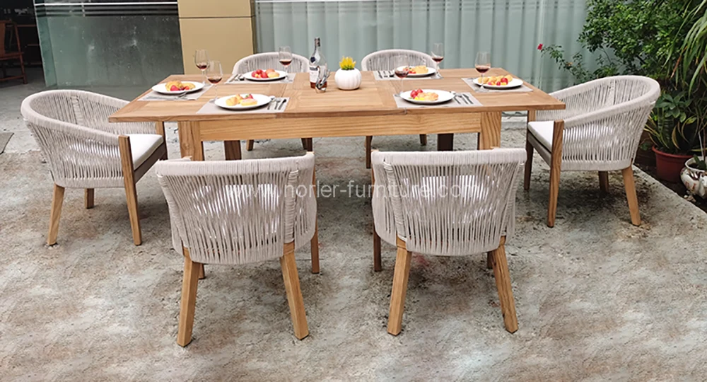 Customized Outdoor Extension Dining Table