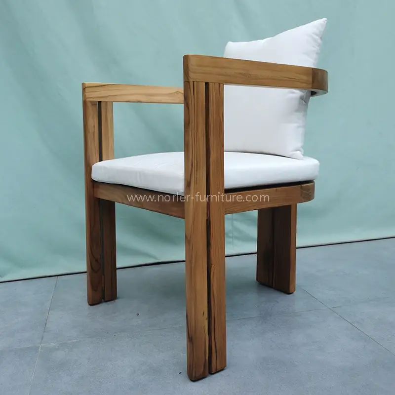 Durable Outdoor Teak Wood Dining Table And Chair