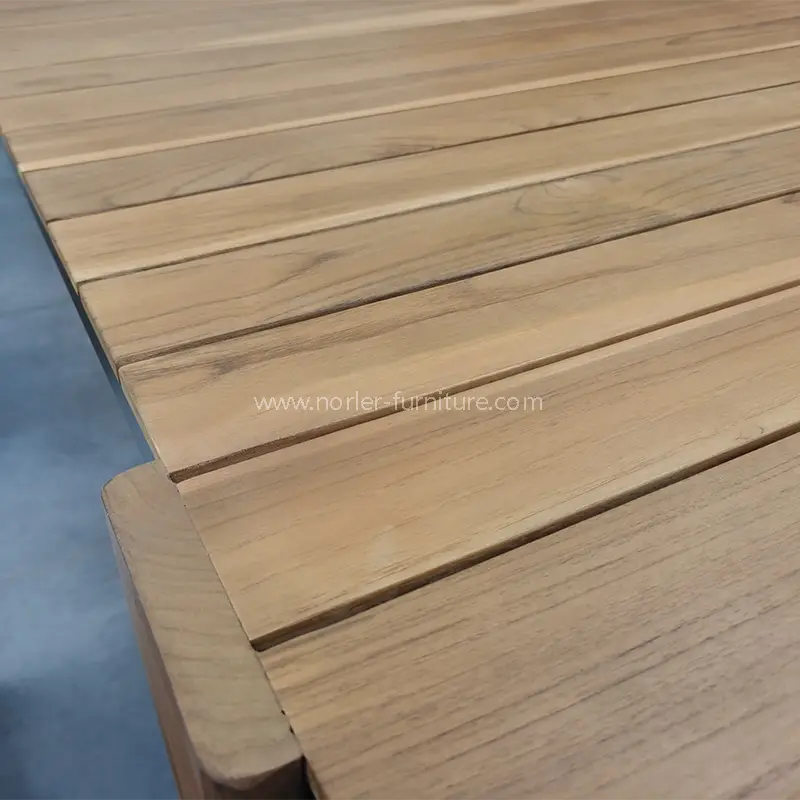 Durable Outdoor Teak Wood Dining Table And Chair