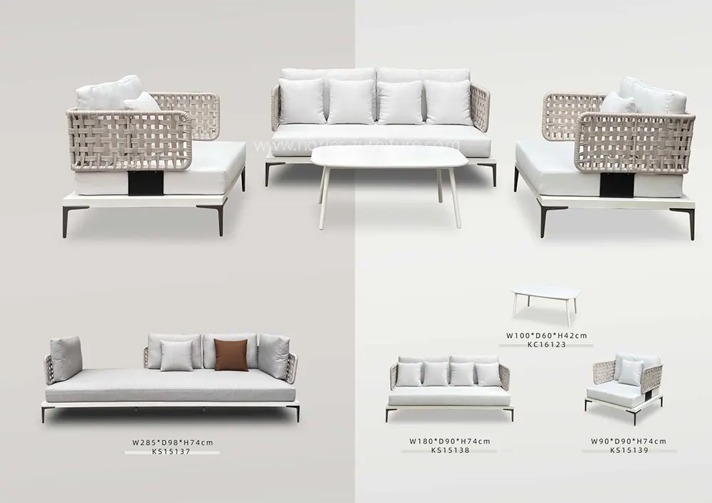 Modern Breathable Design Outdoor Rope Sofa