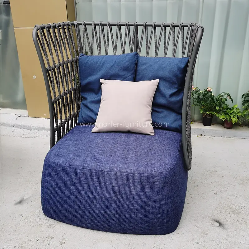 MODERNA TRAFFA DI ALLUMINUM ALLA CARNA DI ALLUMINIO DI SOFA CUSHION Blu