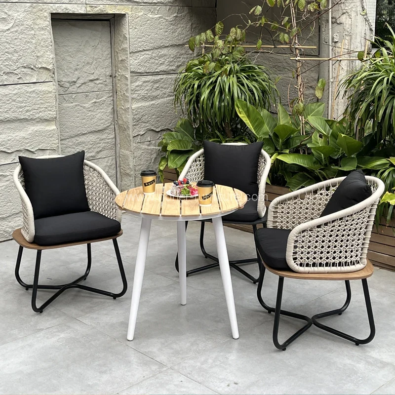 Frame di alluminio esterno PE Rattan Garden Set