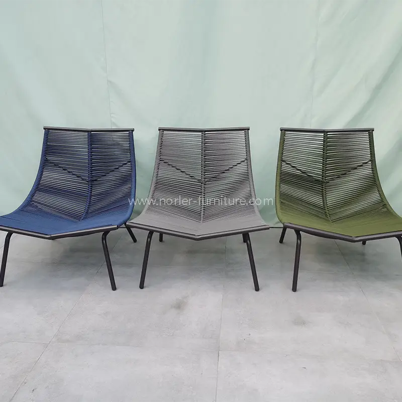 Set di cinghia intrecciata in alluminio balcone esterno