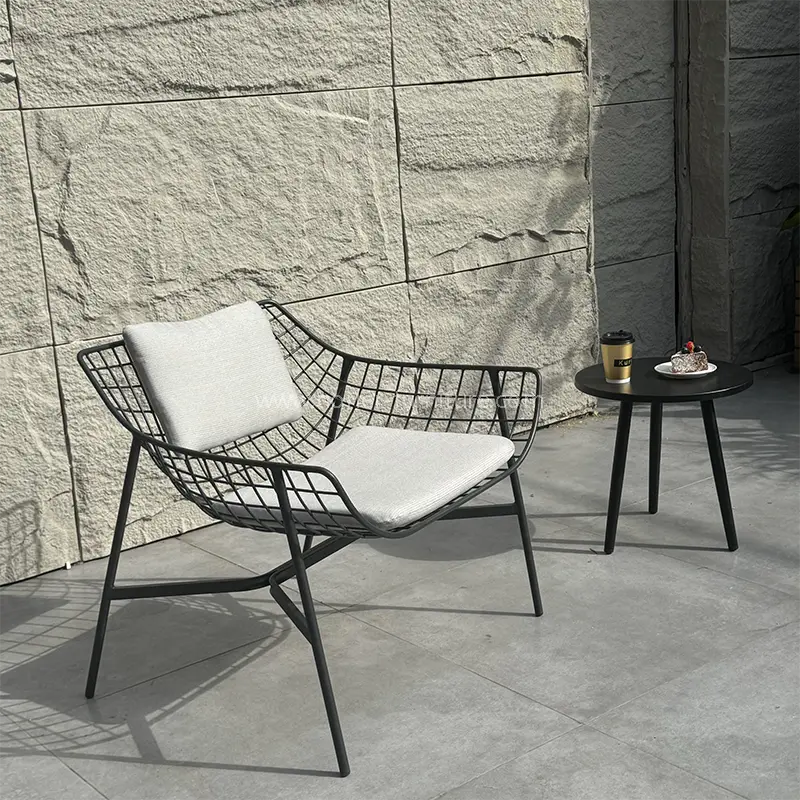 Set di balconi in alluminio nero in alluminio nero