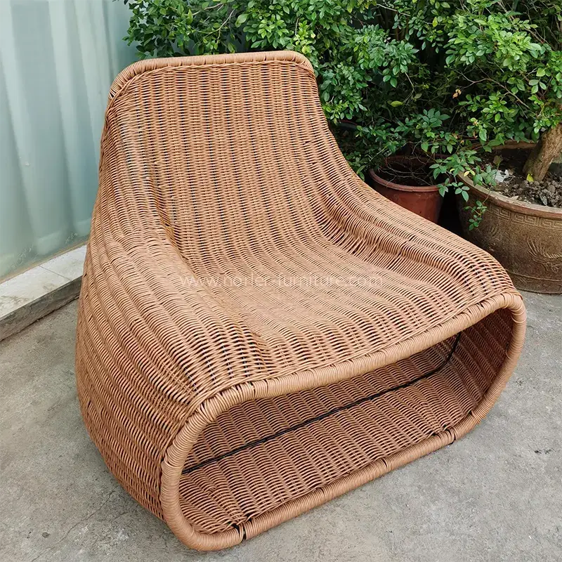 Cortile per esterni mobili rattan sedia per il tempo libero